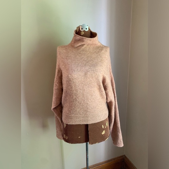 Wilfred mock turtleneck sweater, alpaca sweater, aritzia - Picture 1 of 10